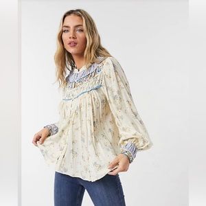 Free People Paloma Prairie Boho Blouse